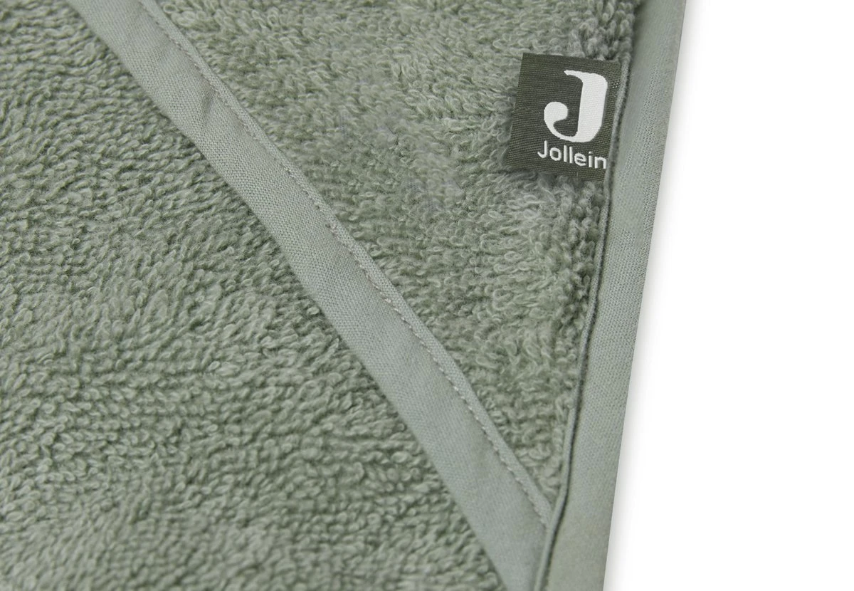 Jollein Badcape Badstof 75x75cm - Ash Green 13 Jollein Badcape Badstof 75x75cm - Ash Green - Afbeelding 13