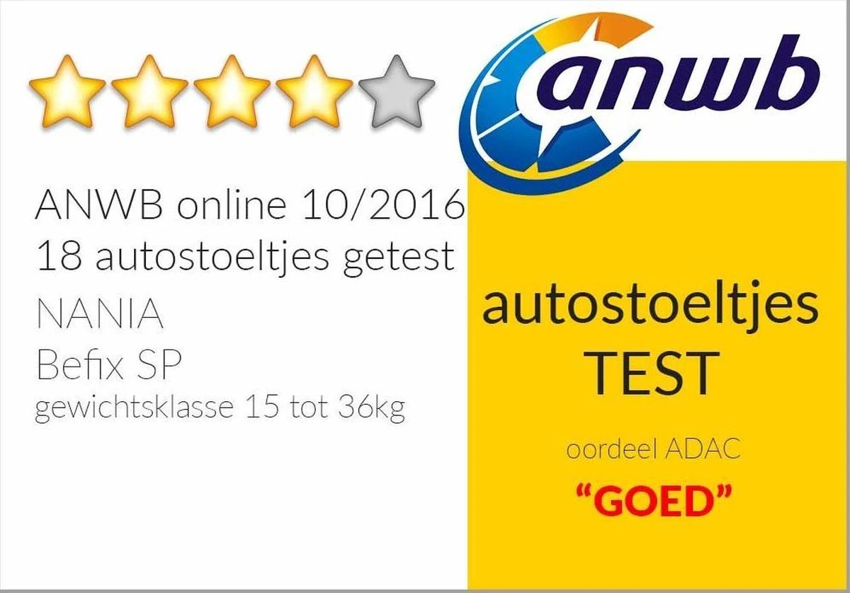 Nania - Autostoel Befix - Eco Zwart (15 Tot 36 Kg) - Zwart 3 Nania - Autostoel Befix - Eco Zwart (15 Tot 36 Kg) - Zwart - Afbeelding 3