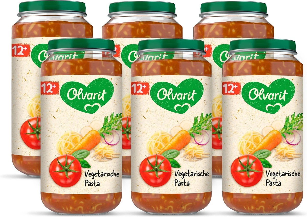 Olvarit 12m03 Vegetarische Pasta 6x250g 1 Olvarit 12m03 Vegetarische Pasta 6x250g
