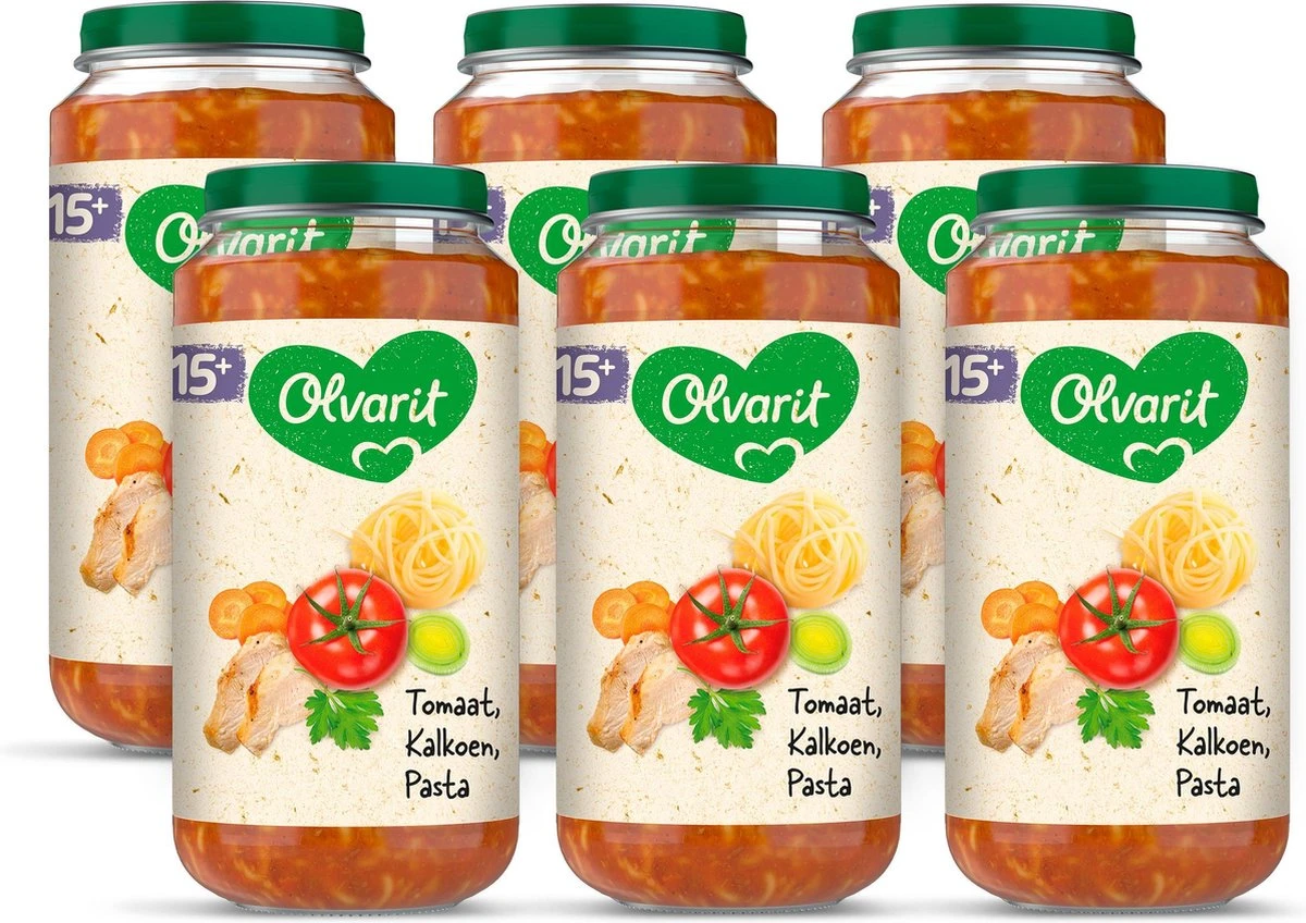 Olvarit 15m10 Tomaat Kalkoen Pasta 6x250g 1 Olvarit 15m10 Tomaat Kalkoen Pasta 6x250g