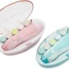 Merkloos Roze - Nagelvijl Set - Nagel Vijl Set - Electrische Baby Nagel Vijl - Veilig Nagels Verzorgen, Baby, Peuter, Kinderen En Volwassenen - Met 6 Verschillende Vijlen En Verstelbare Snelheden