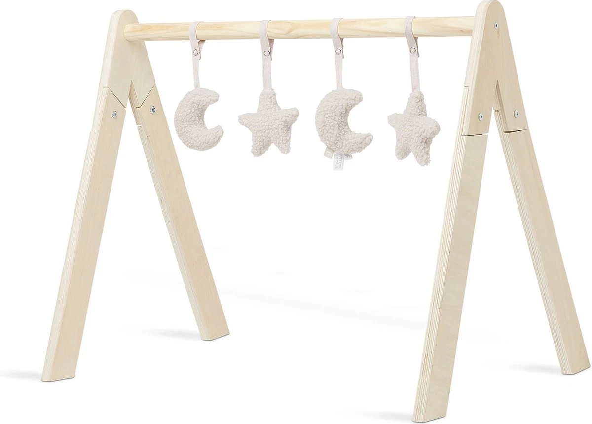 Jollein Babygym Speeltjes - Moon - Nougat - 4 Stuks 2 Jollein Babygym Speeltjes - Moon - Nougat - 4 Stuks - Afbeelding 2