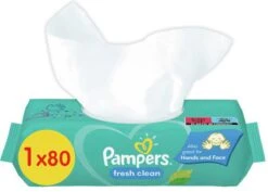 Pampers® Pampers - Fresh Clean - Billendoekjes - 80 Doekjes - 1 X 80 -Aanbiedingen BIBS Winkel 1200x861