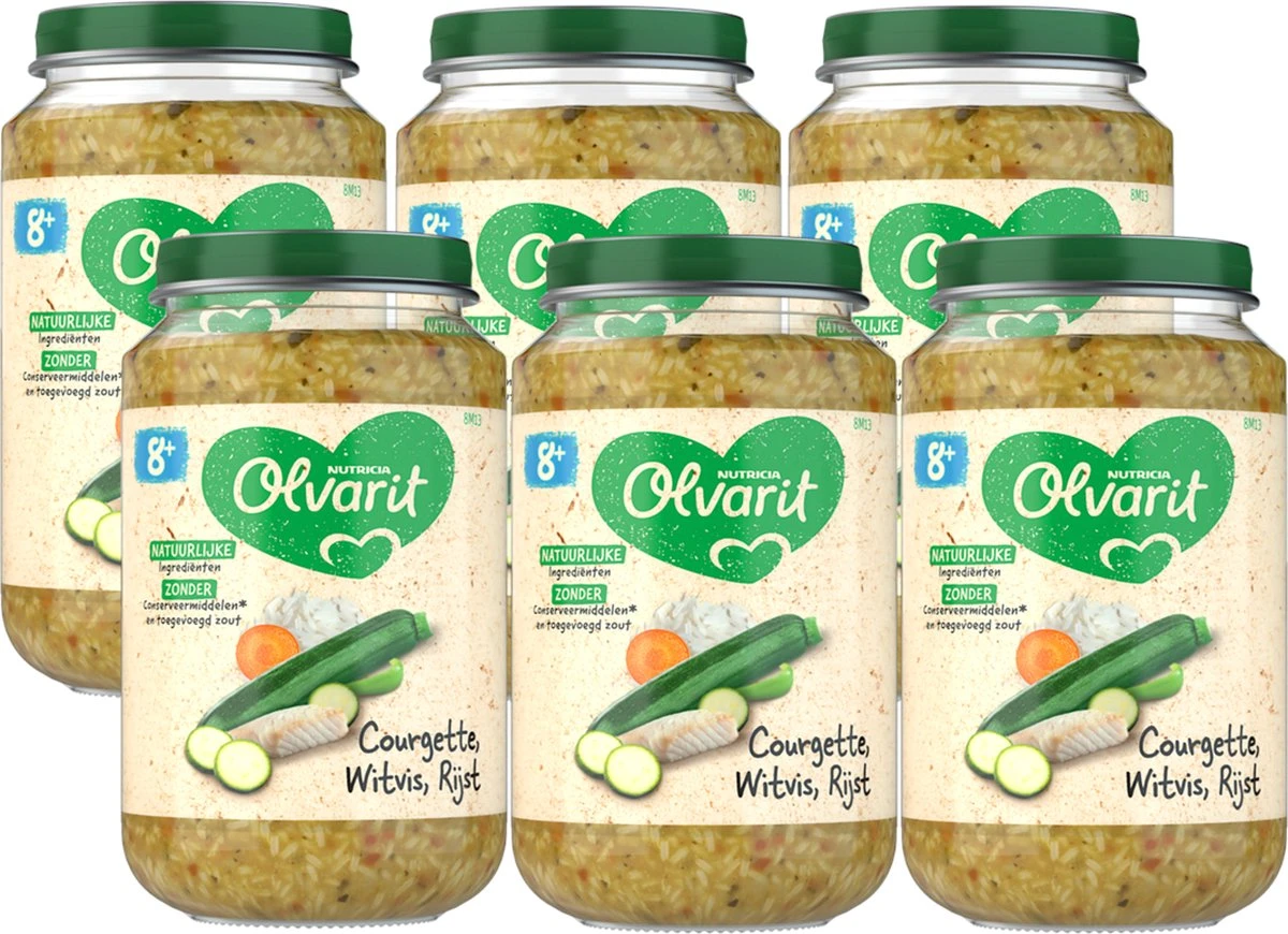 8M13 COURGETTE WITVIS RIJST 6X200G 9 8M13 COURGETTE WITVIS RIJST 6X200G - Afbeelding 9