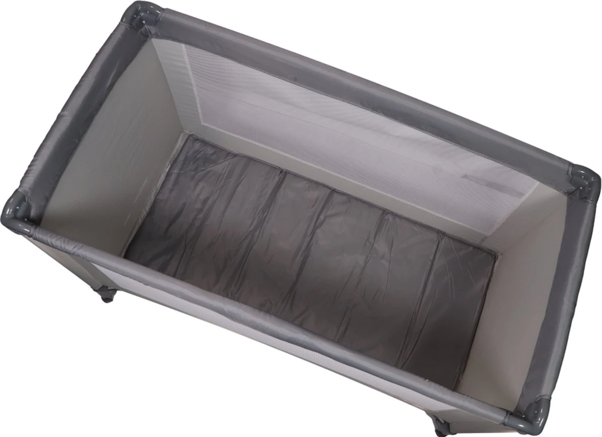 Ding Campingbedje - Grijs - 120x60 Cm - Reisbedje Inclusief Bodemmatrasje 3 Ding Campingbedje - Grijs - 120x60 Cm - Reisbedje Inclusief Bodemmatrasje - Afbeelding 3