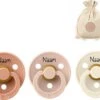 BIBS Fopspenen Met Naam | T1 | Peach, Blush, Ivory | 0-6 Maanden | Spenen | Speen | Fopspeen | BolleToet Speenzakje