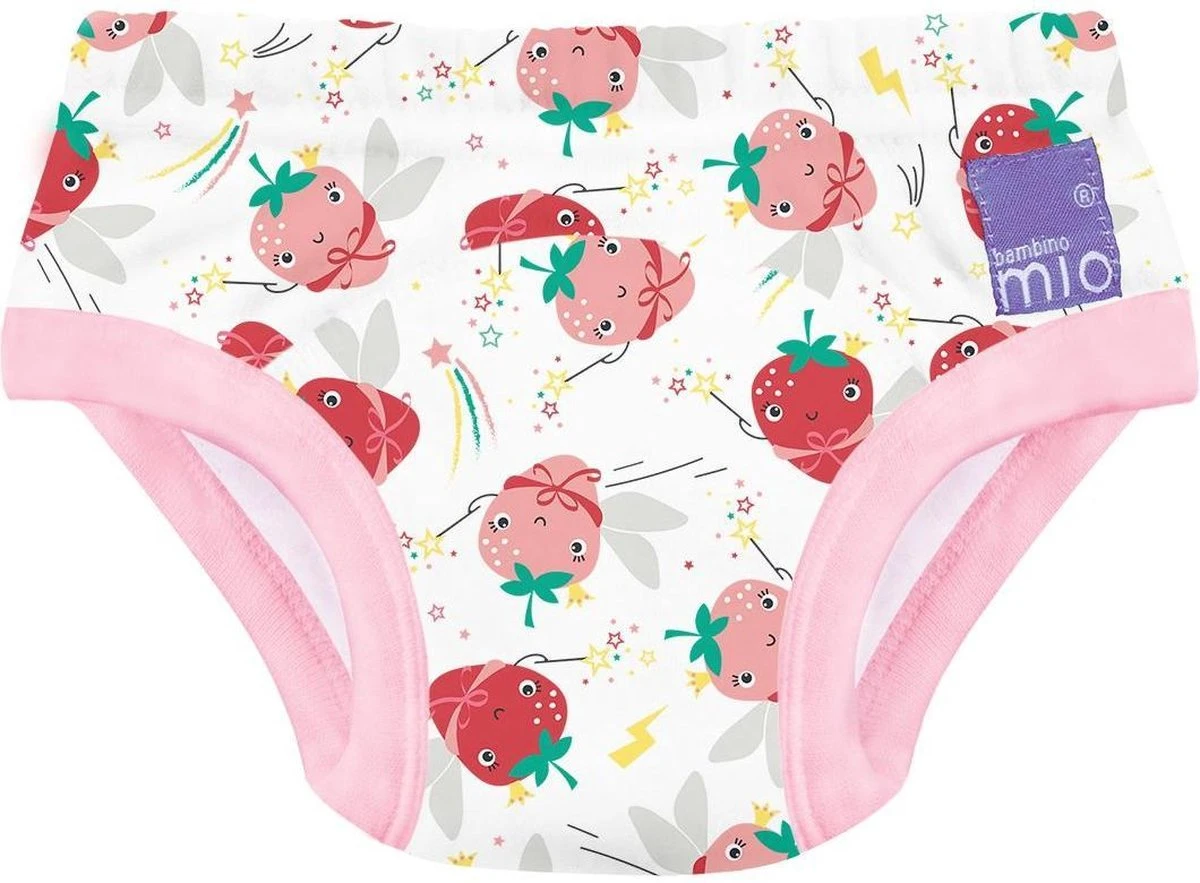 Oefenbroekje - Super Strawberry 3+ Jaar | Bambino Mio | Potjestraining | Zindelijkheidstraining 1 Oefenbroekje - Super Strawberry 3+ Jaar | Bambino Mio | Potjestraining | Zindelijkheidstraining