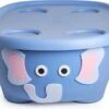 Prince Lionheart Tubimal® Met Hangmat | Baby & Peuter Badje | Opbergruimte Met Deksel | Stapelbaar | Herbruikbaar - Blauw / Olifant