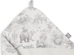 Jollein Badcape 75x75cm Pimpelmees - Forest Animals -Aanbiedingen BIBS Winkel 1200x888 4