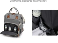 Humpy Dumpy Stijlvolle Luiertas Rugzak (Zwart) Met Uitschuifbaar Verschoon/ Slaap Bedje. Incl. Verschoon Matje, USB Poort & Buggy Straps -Aanbiedingen BIBS Winkel 1200x890 3