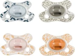 Difrax Fopspeen Newborn Natural Speen - River/Mist/Spring/Sunrise - 4 Stuks