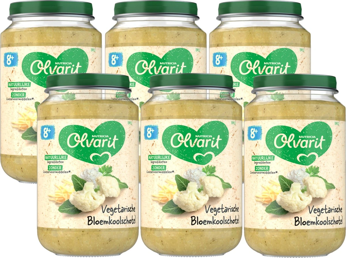 Olvarit 8m12 Bloemkoolschotel 6x200g 10 Olvarit 8m12 Bloemkoolschotel 6x200g - Afbeelding 10