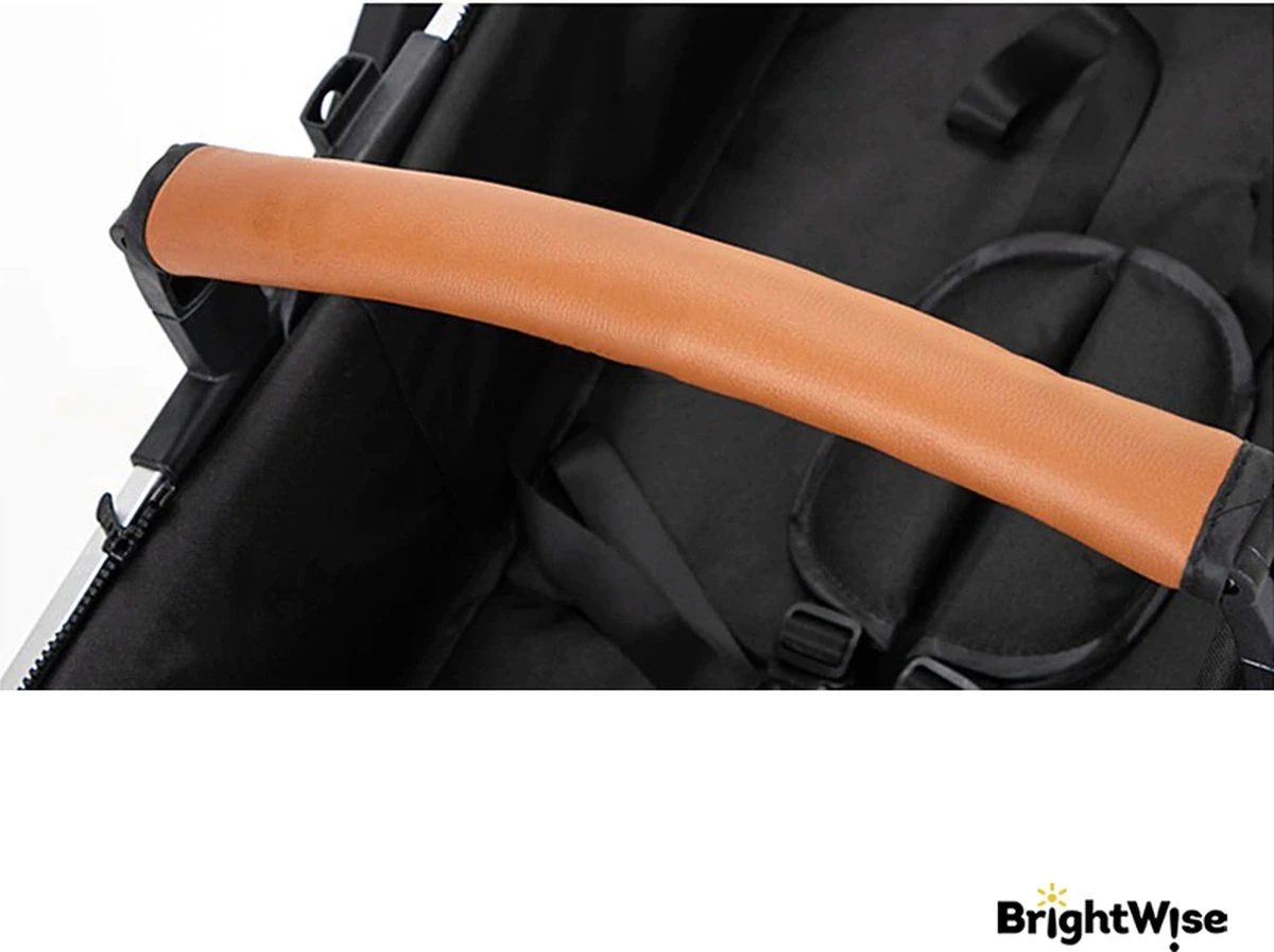 Merkloos BrightWise® Luxe Kinderwagen 3 In 1 Voldoet Aan Alle Europese Veiligheidscertificaten - Wandelwagen - Kinderwagen 3-in-1 Incl Autostoel - Kinderwagen Maxi Cosi – Buggy 3 In 1 - Newborn - Leer - Bruin 11 Merkloos BrightWise® Luxe Kinderwagen 3 In 1 Voldoet Aan Alle Europese Veiligheidscertificaten - Wandelwagen - Kinderwagen 3-in-1 Incl Autostoel - Kinderwagen Maxi Cosi – Buggy 3 In 1 - Newborn - Leer - Bruin - Afbeelding 11