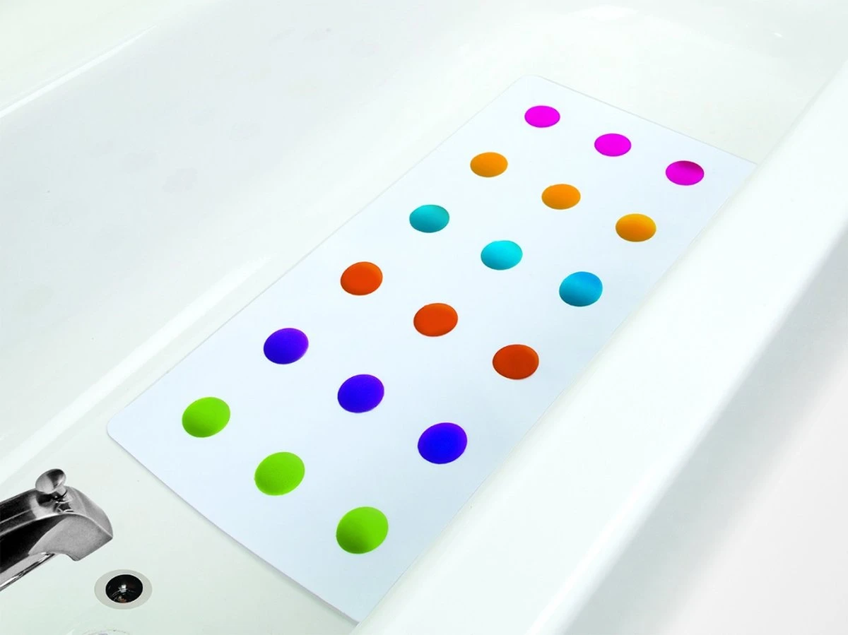 Munchkin Dandy Dots Bath Mat/ Leuke Badmat Met Stippen 2 Munchkin Dandy Dots Bath Mat/ Leuke Badmat Met Stippen - Afbeelding 2