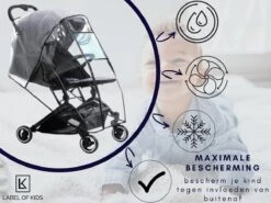 Regenhoes Kinderwagen - Regenhoes Buggy - Wandelwagen - Regenscherm - Universeel - Hoogwaardige Kwaliteit -Aanbiedingen BIBS Winkel 1200x900 117