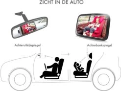 Merkloos Achterbank Spiegel Voor Baby & Kind - Auto Accessoires - Shatterproof - Zwarte A3 Verstelbare Monitor -Aanbiedingen BIBS Winkel 1200x902 4