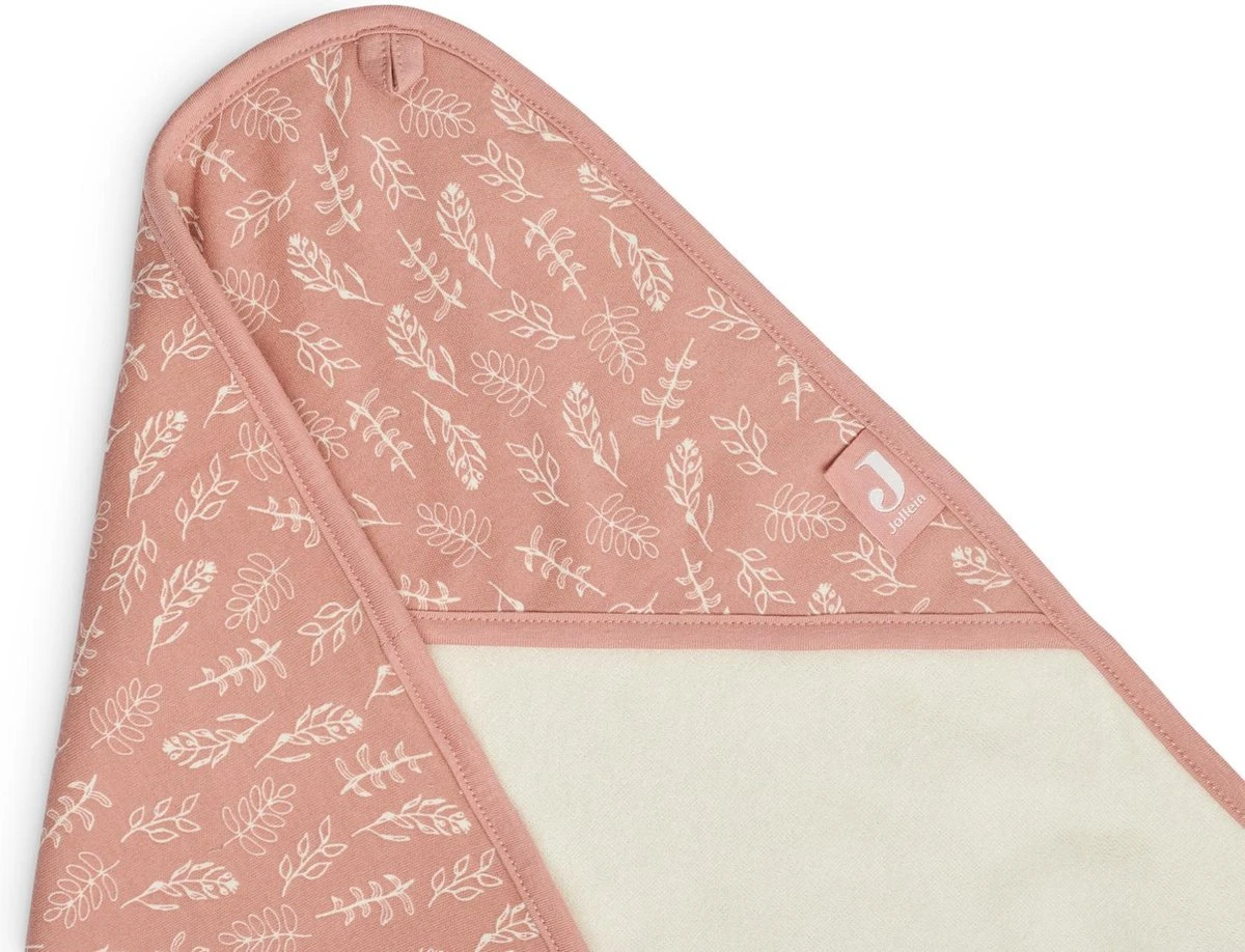 Jollein Badcape Meadow 75x75cm - Rosewood 2 Jollein Badcape Meadow 75x75cm - Rosewood - Afbeelding 2