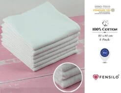 Flanellen Luiers- 6 PACK - Wit – FENSILO – Flanellen Doeken -Aanbiedingen BIBS Winkel 1200x920 4