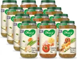 Olvarit Variatiemenu Babymaaltijd 18+ Maanden - 3 Smaken - 12 X 250g