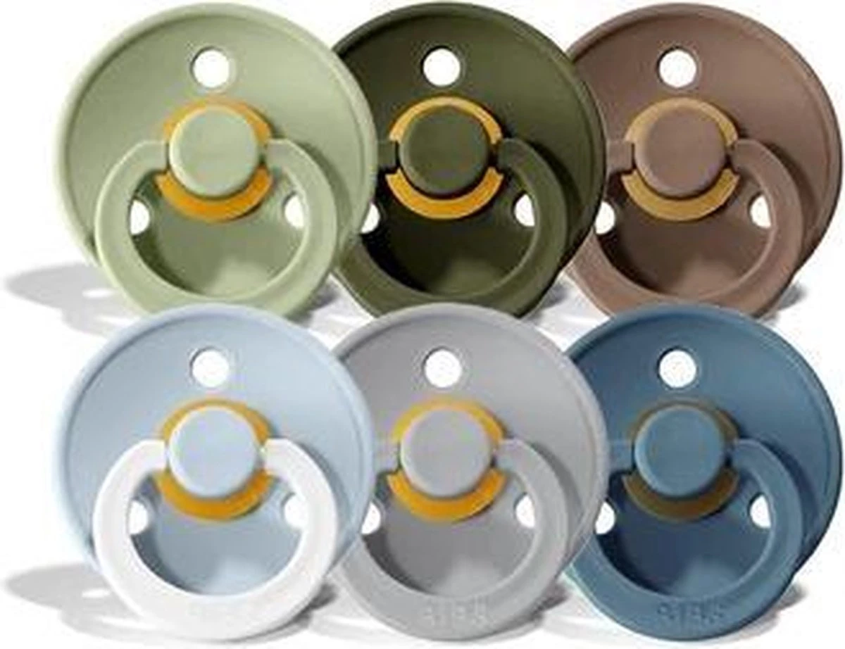 Merkloos Fopspenen Forest Mix | Set Van 6 Stuks | Glow Baby Blue | 2x Groen | Blauw | Bruin | Grijs| VOORDEELSET | Speen | Pacifier | Fopspeen | Baby | Maat 2 - Leeftijd 6-18 Maanden| 1 Merkloos Fopspenen Forest Mix | Set Van 6 Stuks | Glow Baby Blue | 2x Groen | Blauw | Bruin | Grijs| VOORDEELSET | Speen | Pacifier | Fopspeen | Baby | Maat 2 - Leeftijd 6-18 Maanden|