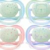 Philips Avent - Ultra Air - Fopspeen Night - 0/6 Maanden - Roze - 2 Stuks