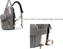 Humpy Dumpy Stijlvolle Luiertas Rugzak (Zwart) Met Uitschuifbaar Verschoon/ Slaap Bedje. Incl. Verschoon Matje, USB Poort & Buggy Straps -Aanbiedingen BIBS Winkel 1200x930 2