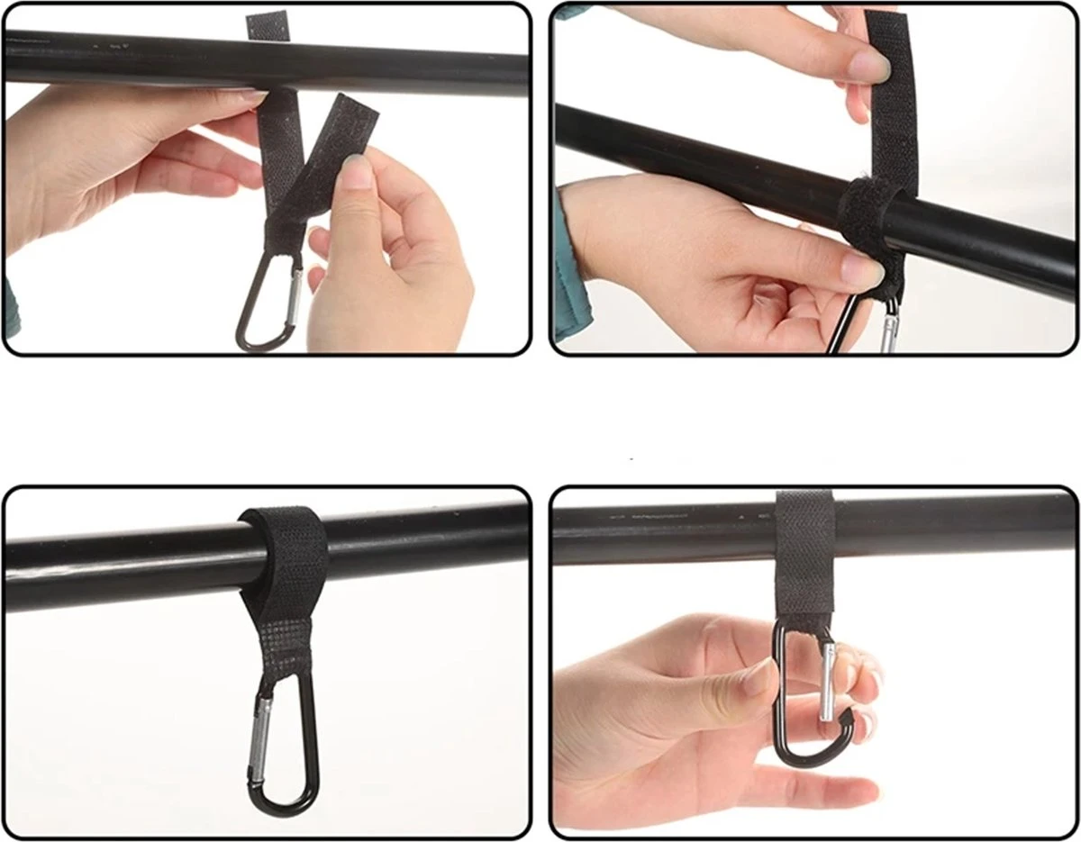 Kinderwagen Haakjes - Buggy Tassen Haakjes - 2 Stuks - Babywagen - Tassen Dragers - Rheme 10 Kinderwagen Haakjes - Buggy Tassen Haakjes - 2 Stuks - Babywagen - Tassen Dragers - Rheme - Afbeelding 10