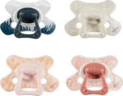 Difrax Fopspeen 6+ Maanden Natural Speen - Forest/Snow/Summer/Mountains - 4 Stuks