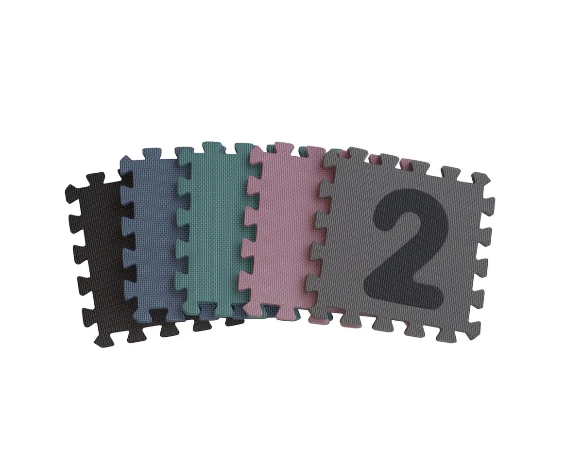 BabyDan Speelmat Vierkant Tegels 90 X 90 Roze 3 BabyDan Speelmat Vierkant Tegels 90 X 90 Roze - Afbeelding 3