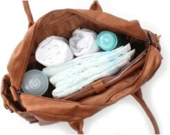 Kidzroom Vision Of Love Luiertas - Bruin - Verschoonmatje - Versteldbare Schouderband -Aanbiedingen BIBS Winkel 1200x950 8