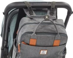 Brisby Slijtvaste Luiertas – Verzorgingstas – Met Buggymontage -Donkergrijs -Aanbiedingen BIBS Winkel 1200x955 11