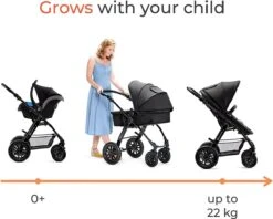 Kinderkraft Moov 3 In 1 Kinderwagen - Inclusief Autostoel - Black -Aanbiedingen BIBS Winkel 1200x962 9