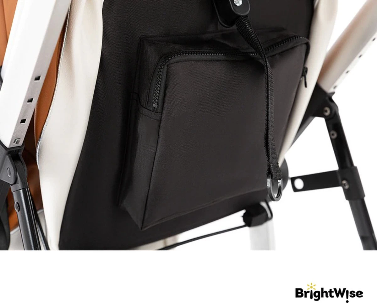 Merkloos BrightWise® Luxe Kinderwagen 3 In 1 Voldoet Aan Alle Europese Veiligheidscertificaten - Wandelwagen - Kinderwagen 3-in-1 Incl Autostoel - Kinderwagen Maxi Cosi – Buggy 3 In 1 - Newborn - Leer - Bruin 6 Merkloos BrightWise® Luxe Kinderwagen 3 In 1 Voldoet Aan Alle Europese Veiligheidscertificaten - Wandelwagen - Kinderwagen 3-in-1 Incl Autostoel - Kinderwagen Maxi Cosi – Buggy 3 In 1 - Newborn - Leer - Bruin - Afbeelding 6