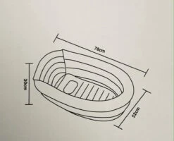 Bambino© Opblaasbaar Babybad - Lichtgrijs - 78 X 52 X 30 Cm | Ideaal Voor Op Reis | 0-12 Maanden -Aanbiedingen BIBS Winkel 1200x971 2