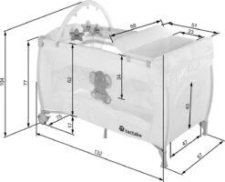 Tectake - Reisbedje Babybed Campingbed Dodo - 132x75x104cm Incl. Aankleedkussen En Draagtas - Bruin - 402203 14 Tectake - Reisbedje Babybed Campingbed Dodo - 132x75x104cm Incl. Aankleedkussen En Draagtas - Bruin - 402203 -Aanbiedingen BIBS Winkel 1200x972 7