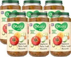 Olvarit 15m09 Vegetarische Pasta Courgette Mozzarella 6x250g -Aanbiedingen BIBS Winkel 1200x977 9