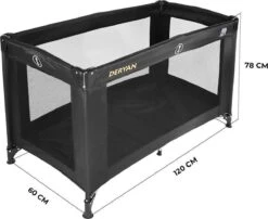 Deryan Believer Campingbedje - 120x60cm - Zwart -Aanbiedingen BIBS Winkel 1200x979 3