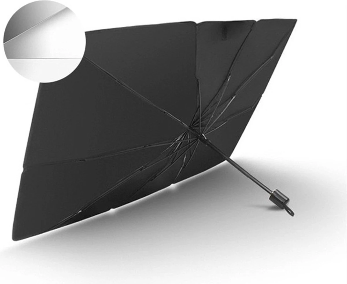 EXTRA GROOT Zonnescherm / Autoparaplu - Binnenkant Voorruit Auto - Opvouwbaar - Hitte En UV Bescherming 148X86cm 7 EXTRA GROOT Zonnescherm / Autoparaplu - Binnenkant Voorruit Auto - Opvouwbaar - Hitte En UV Bescherming 148X86cm - Afbeelding 7