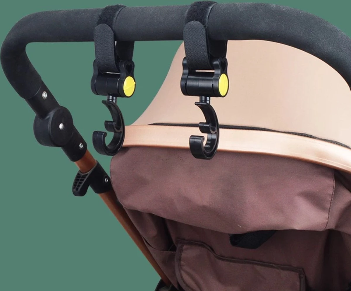 Merkloos 2x Haken Voor Kinderwagen / Buggy / Babywagen - Dubbele Tashanger - Tassenhaak - 2 Haakjes Voor Tassen - Tassenhanger - Zwart 1 Merkloos 2x Haken Voor Kinderwagen / Buggy / Babywagen - Dubbele Tashanger - Tassenhaak - 2 Haakjes Voor Tassen - Tassenhanger - Zwart