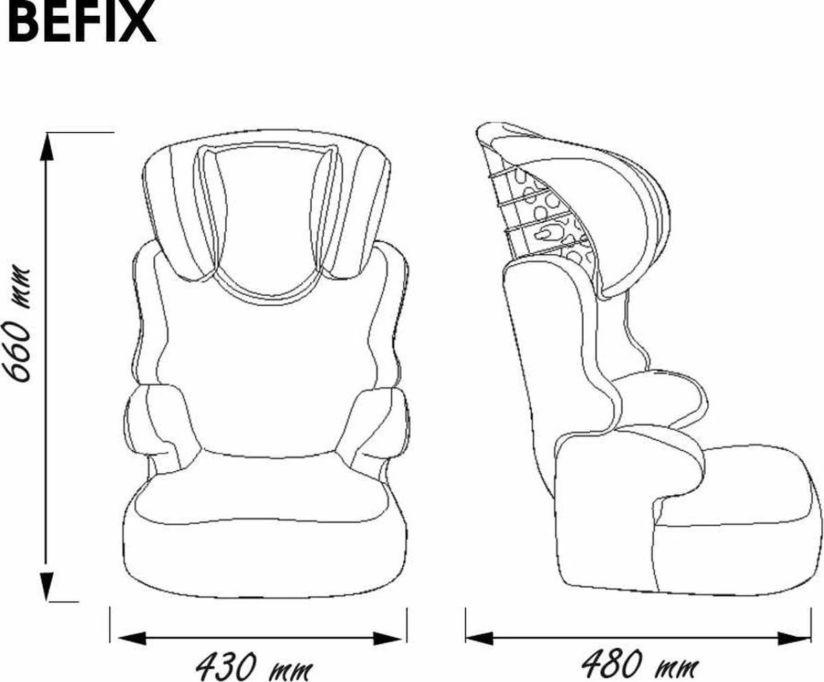 Nania - Autostoel Befix - Eco Zwart (15 Tot 36 Kg) - Zwart 9 Nania - Autostoel Befix - Eco Zwart (15 Tot 36 Kg) - Zwart - Afbeelding 9
