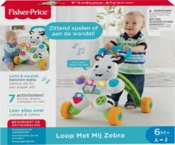 Fisher Price Fisher-Price Loop Met Mij Zebra - Looptrainer -Aanbiedingen BIBS Winkel 1200x997 3