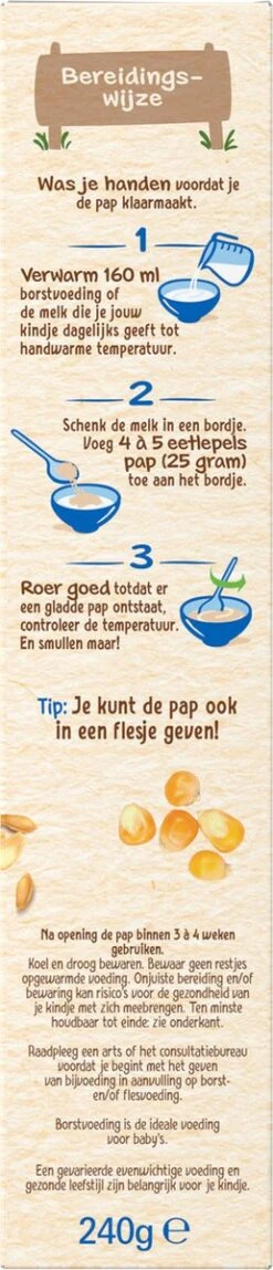 Nestlé Baby Cereals Mais & Rijstebloem Glutenvrij - Baby Pap - Vanaf 4 Maanden - 9 Stuks - Totaal 45 Porties 10 Nestlé Baby Cereals Mais & Rijstebloem Glutenvrij - Baby Pap - Vanaf 4 Maanden - 9 Stuks - Totaal 45 Porties -Aanbiedingen BIBS Winkel 258x1200 1