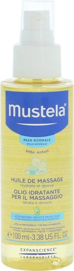 Mustela - Normal Skin Massage Oil Spray - -Aanbiedingen BIBS Winkel 328x1200