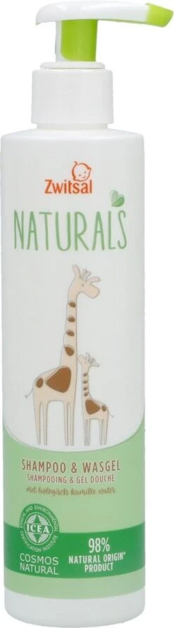 Zwitsal Naturals Shampoo&Wasgel 250ml -Aanbiedingen BIBS Winkel 334x1200