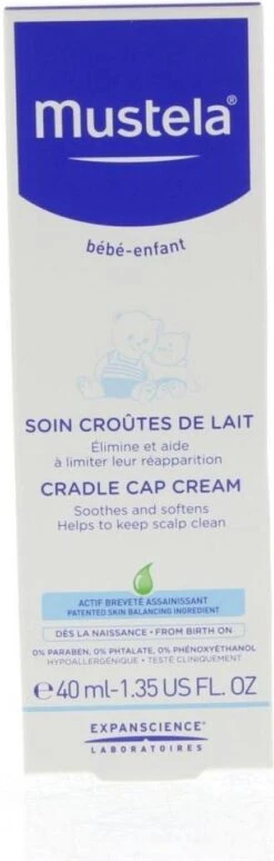 Mustela Bébé Soin Croûtes De Lait - Cradle Cap Cream.