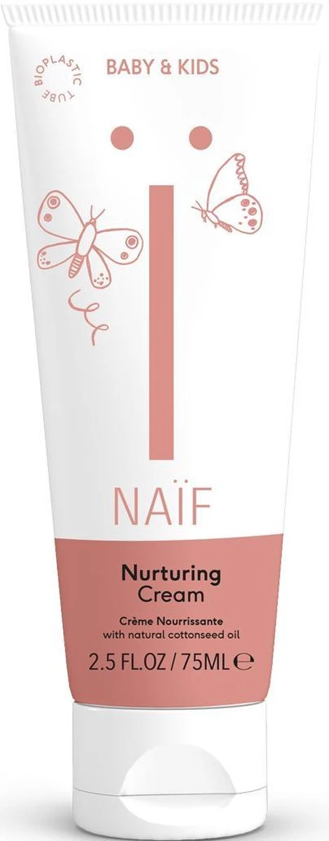 Naïf Vette Crème Voor De Gevoelige Huid - Baby En Kind - 75 Ml – Met Natuurlijke Ingrediënten 1 Naïf Vette Crème Voor De Gevoelige Huid - Baby En Kind - 75 Ml – Met Natuurlijke Ingrediënten
