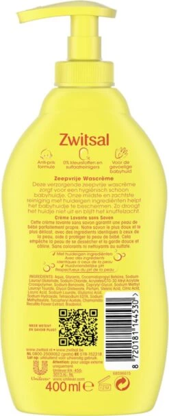 Zwitsal Baby Zeepvrije Wascrème - 3 X 400 Ml - Voordeelverpakking -Aanbiedingen BIBS Winkel 488x1200 2