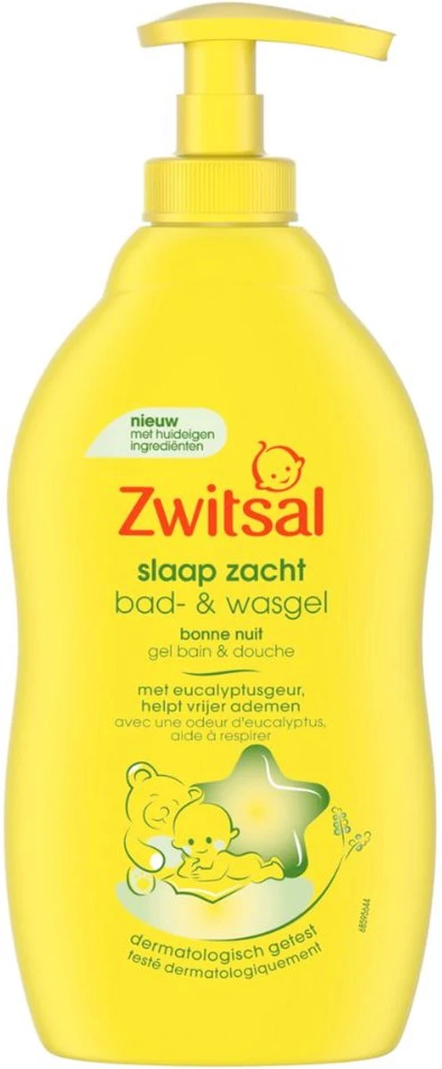 Zwitsal - Slaap Zacht - Bad & Wasgel - Eucalyptus - 400ml 1 Zwitsal - Slaap Zacht - Bad & Wasgel - Eucalyptus - 400ml