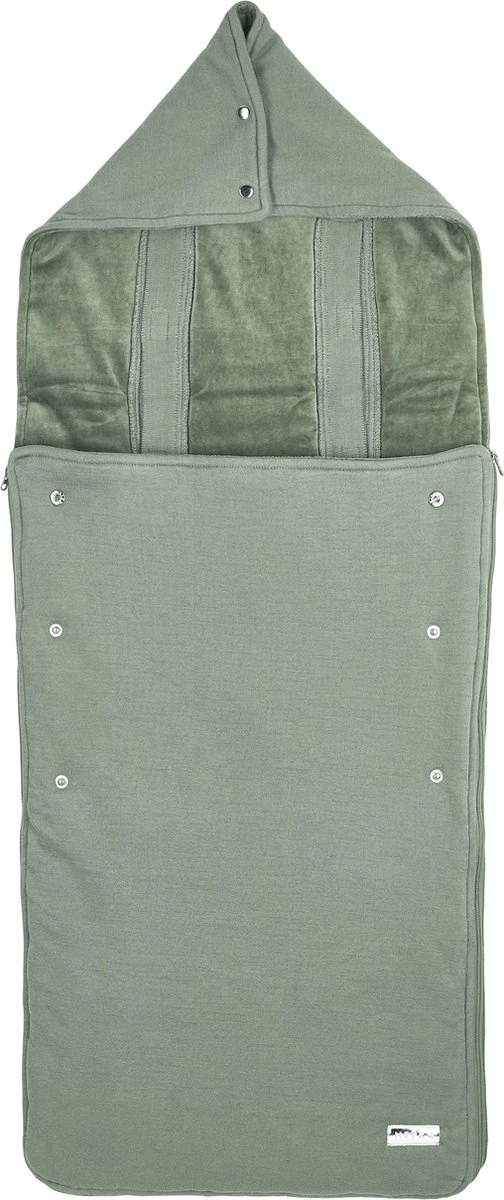 Meyco Buggy Voetenzak Knit Basic - Forest Green 1 Meyco Buggy Voetenzak Knit Basic - Forest Green