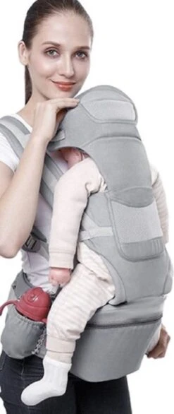Ergonomische Draagzak Baby 15 In 1 - Draagdoek Tot 25 Kg - Baby Drager - Baby Carrier - Multifunctioneel - Grijs -Aanbiedingen BIBS Winkel 506x1200 4